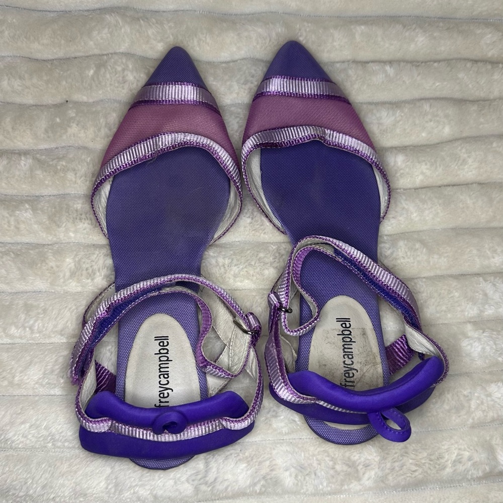Jeffrey Campbell Purple and Pink Women's Flats Sz 7.5